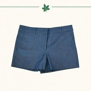 LOFT Riviera Shorts | Blue Chambray | Size 8 NWT